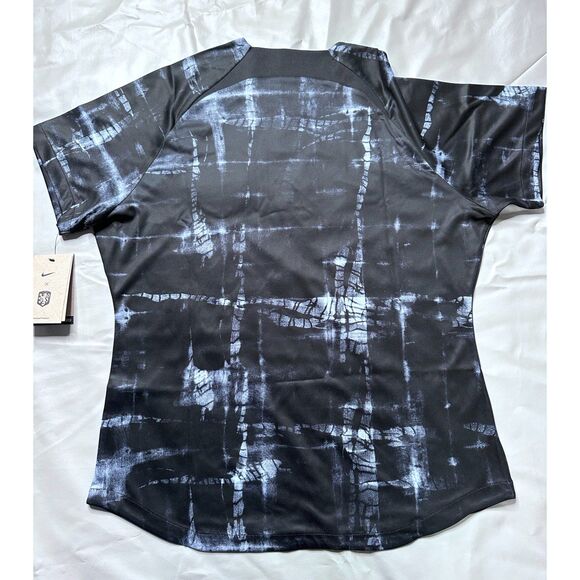 Nike women's XL Dri Fit 2022-23 Netherlands KNVB Football Soccer Jersey black - Picture 3 of 6